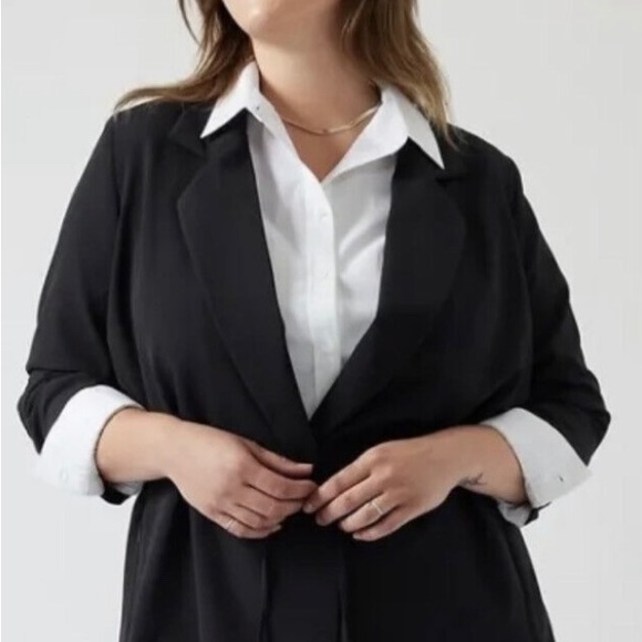 Athleta Endless Blazer primatwill in black - Picture 3 of 5